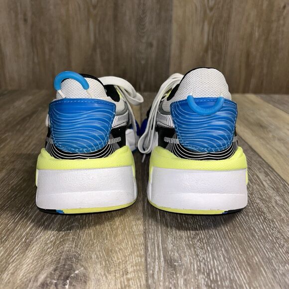 Puma RS-X 8W Jr Kids Youth US Size 5.5C 375894-01 Sneaker Shoes White Blue Black - Picture 7 of 11